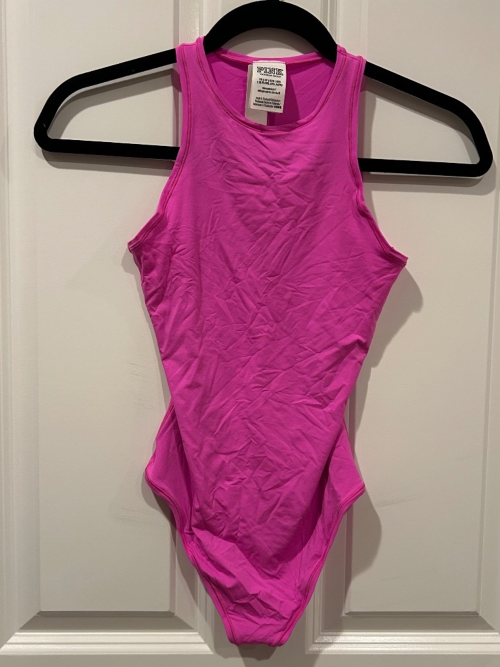 NWT Pink Victoria's Secret Pink Open Back Bodysuit